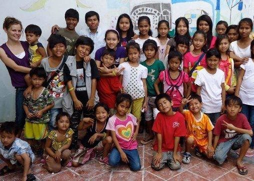 Children of Hope house manager caring for kids in Cambodia