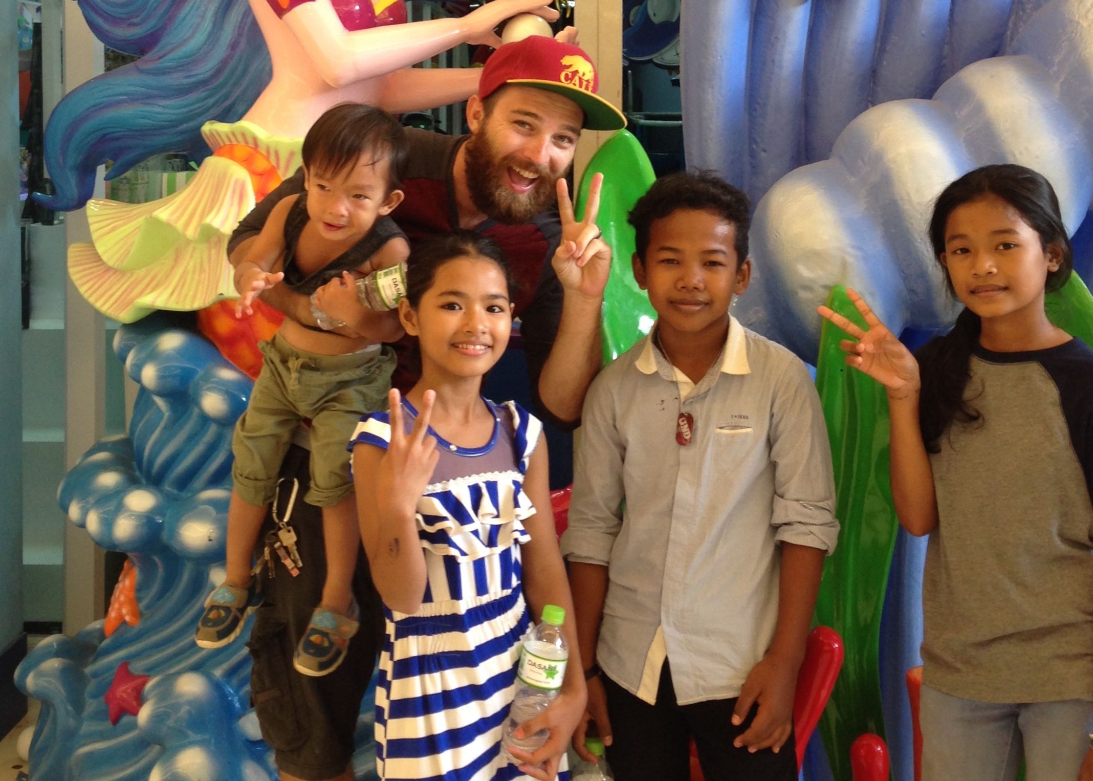 Staff and children bonding at Children of Hope home