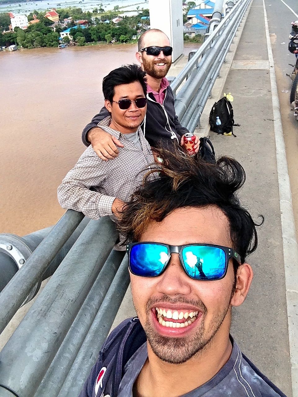 Pastors worshiping with traditional instruments at Svey Reang church
